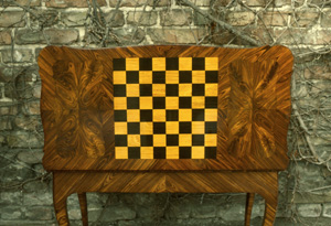 table a`joue in bois violet